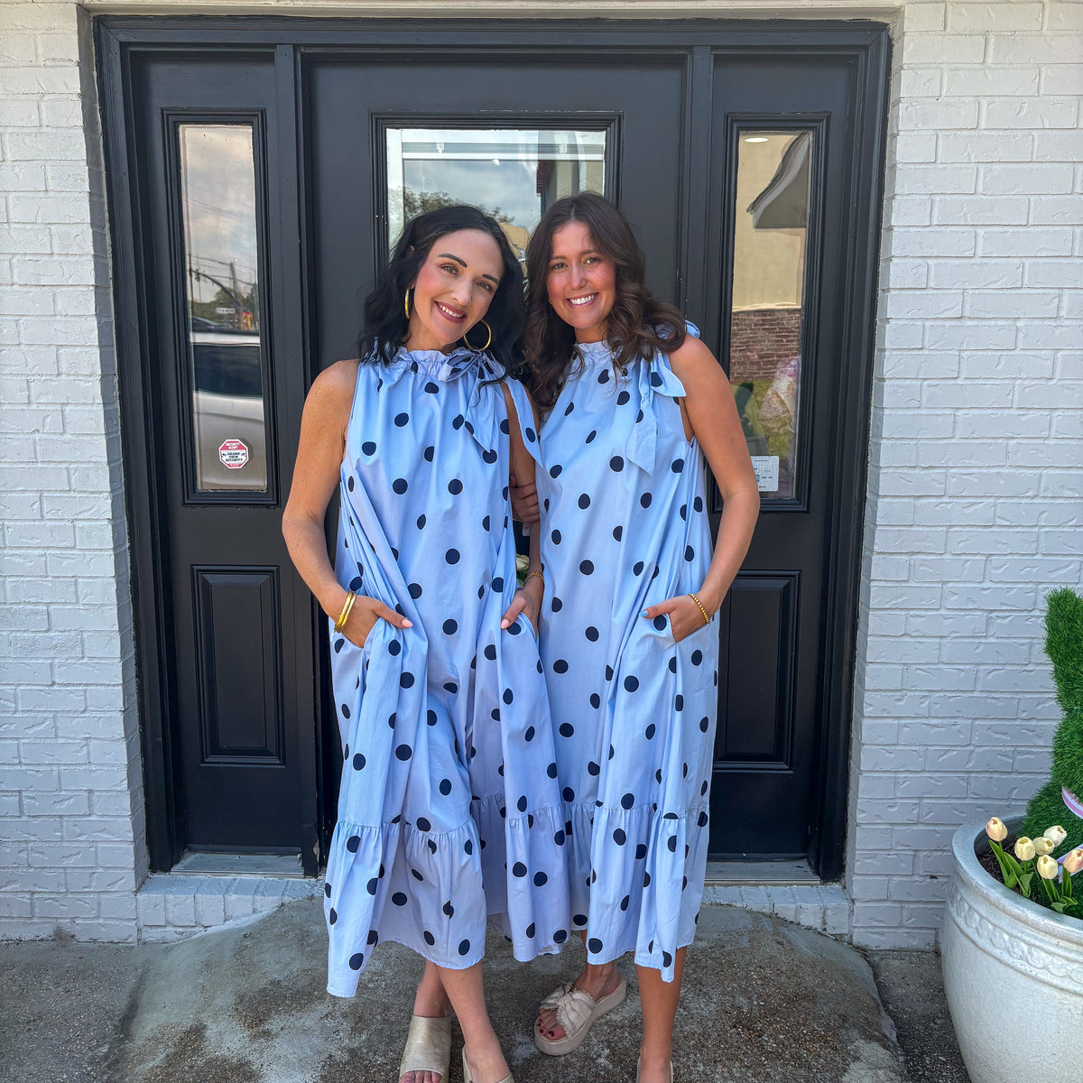 princess polly baby blue dress 19 Polished Ways on How to Wear Dresses With Jackets This Fall