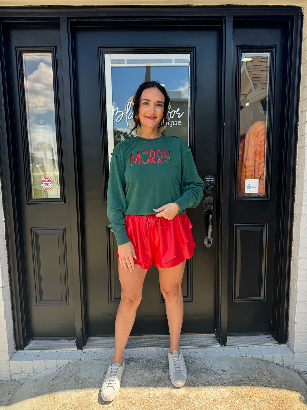 Green Merry Sweatshirt