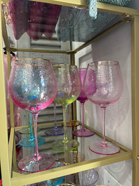 Bubblegum Wine Glasses