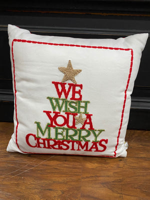 We Wish You A Merry Christmas Pillow