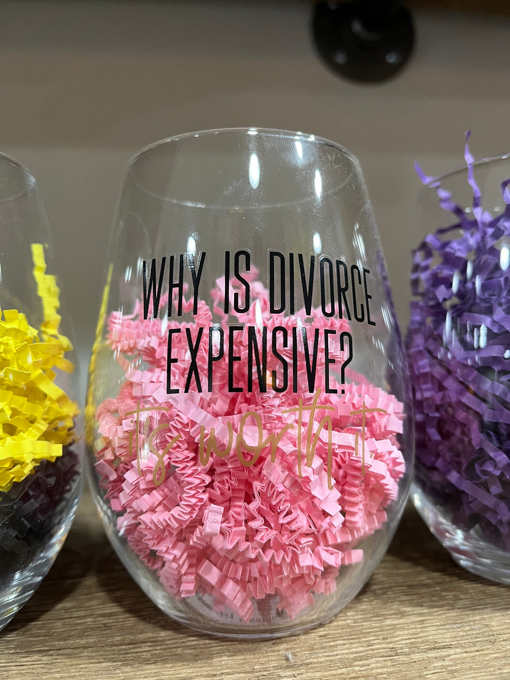Why Is Divorce Expensive Wine Glass