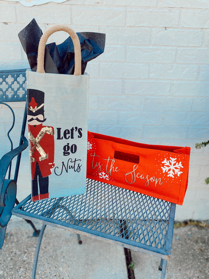 Christmas Wine Totes