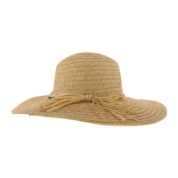 Stone Trim Wide Brim Hat