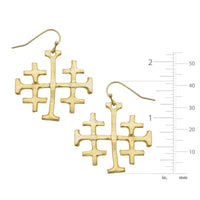 Jerusalem Cross Earrings